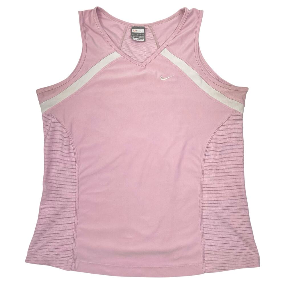 Vintage Nike Womens Large Pink Halter Tank Top